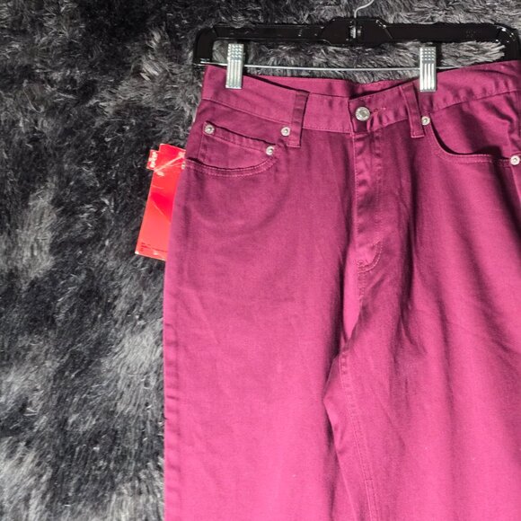 Levi’s 512 Slim Fit Womens Jeans Magenta Size 6 Y2K Red Tab - Picture 2 of 12